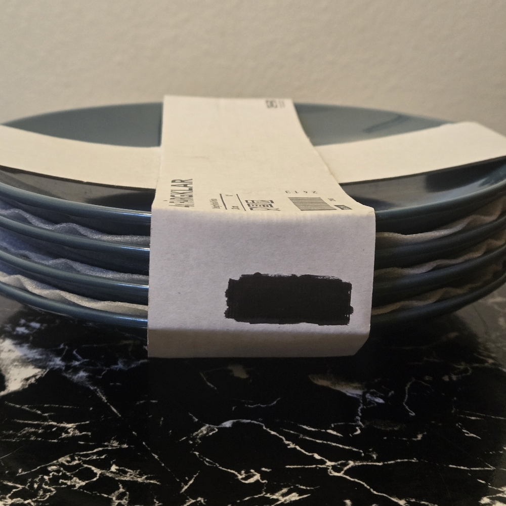 (Retired) FÄRGKLAR Side plates, glossy dark turquoise, 8 " - Picture 8 of 10